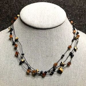 Triple strand necklace
